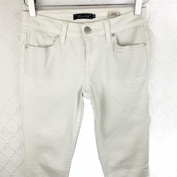 Anthro Level 99 Janice Ultra Skinny Jeans White 26 - Picture 3 of 6